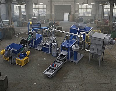 Circuit board PCB recycling machine